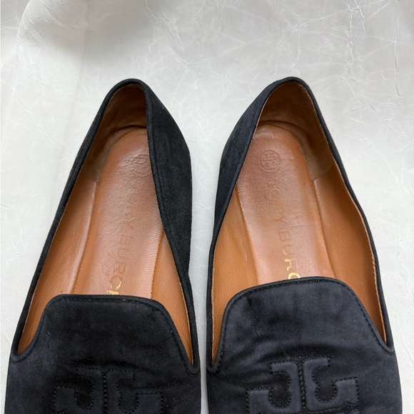 Tory Burch Navy Blue Loafers - Picture 2 of 8